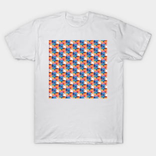 We're in this together rainbow, cloud, hands repeat pattern T-Shirt